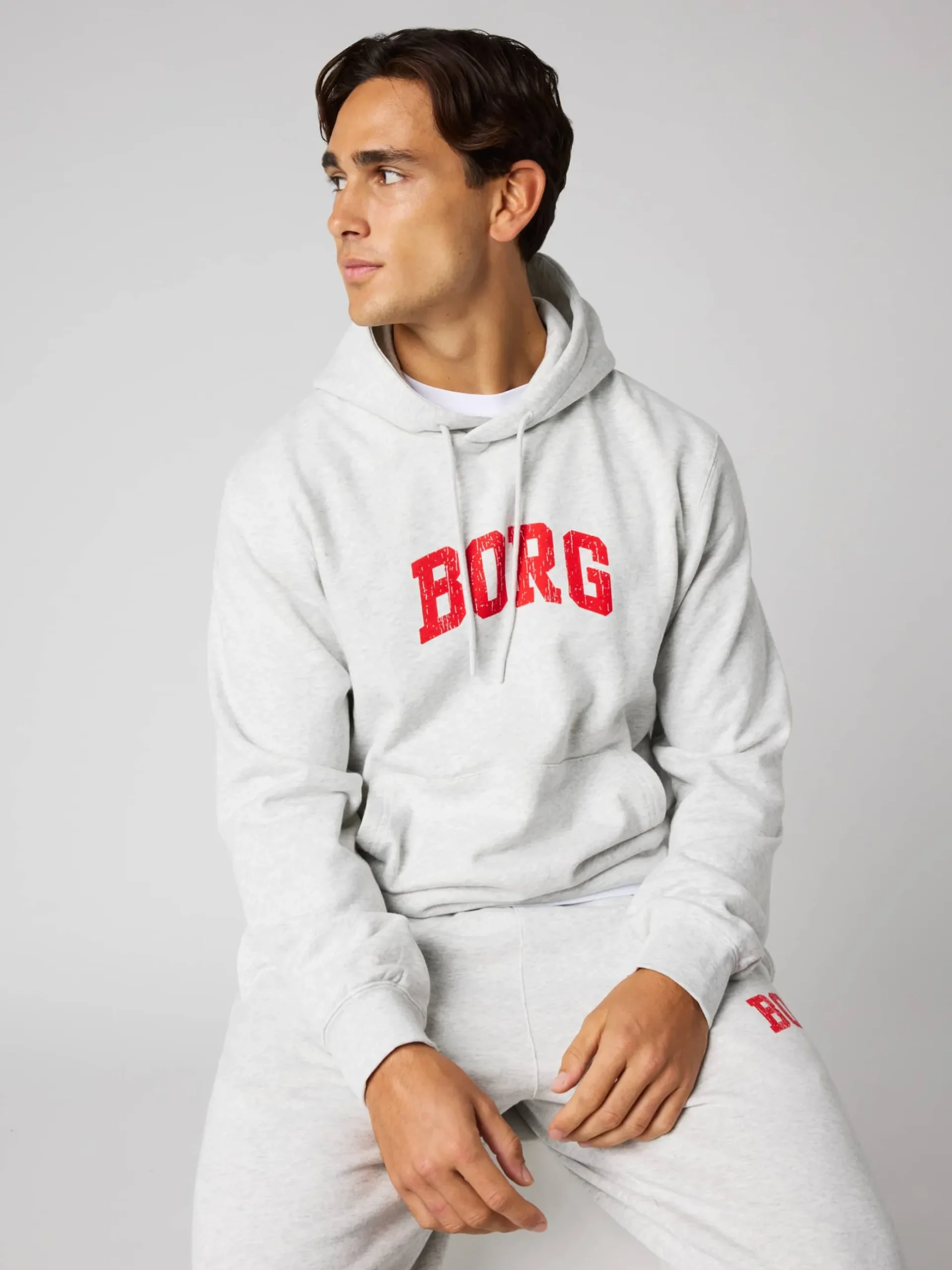 Borg Classic Print Hoodie