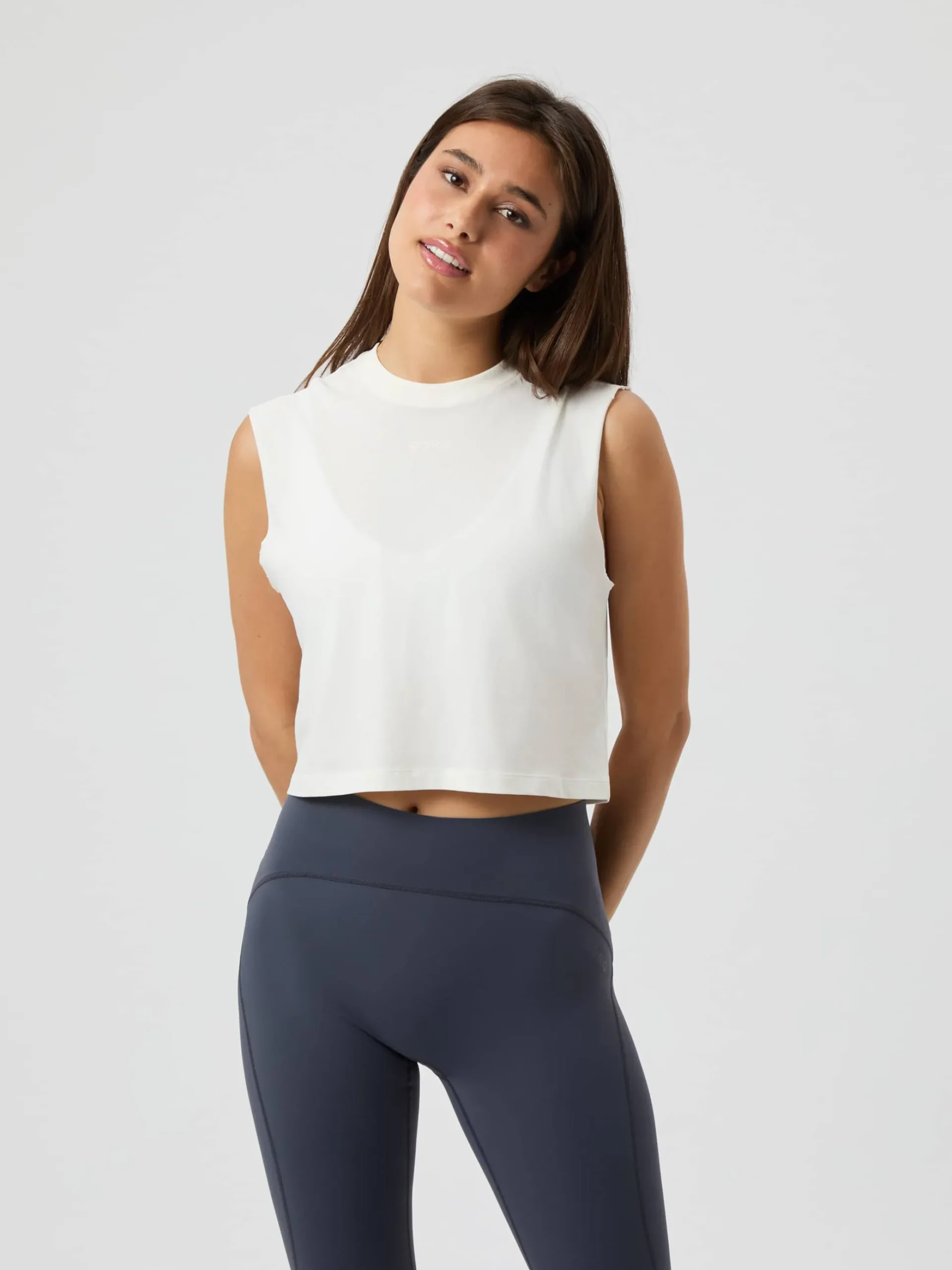 Borg Cropped Tank Top