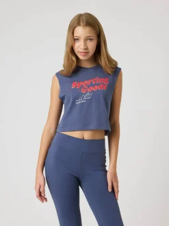 Borg Cropped Tank Top