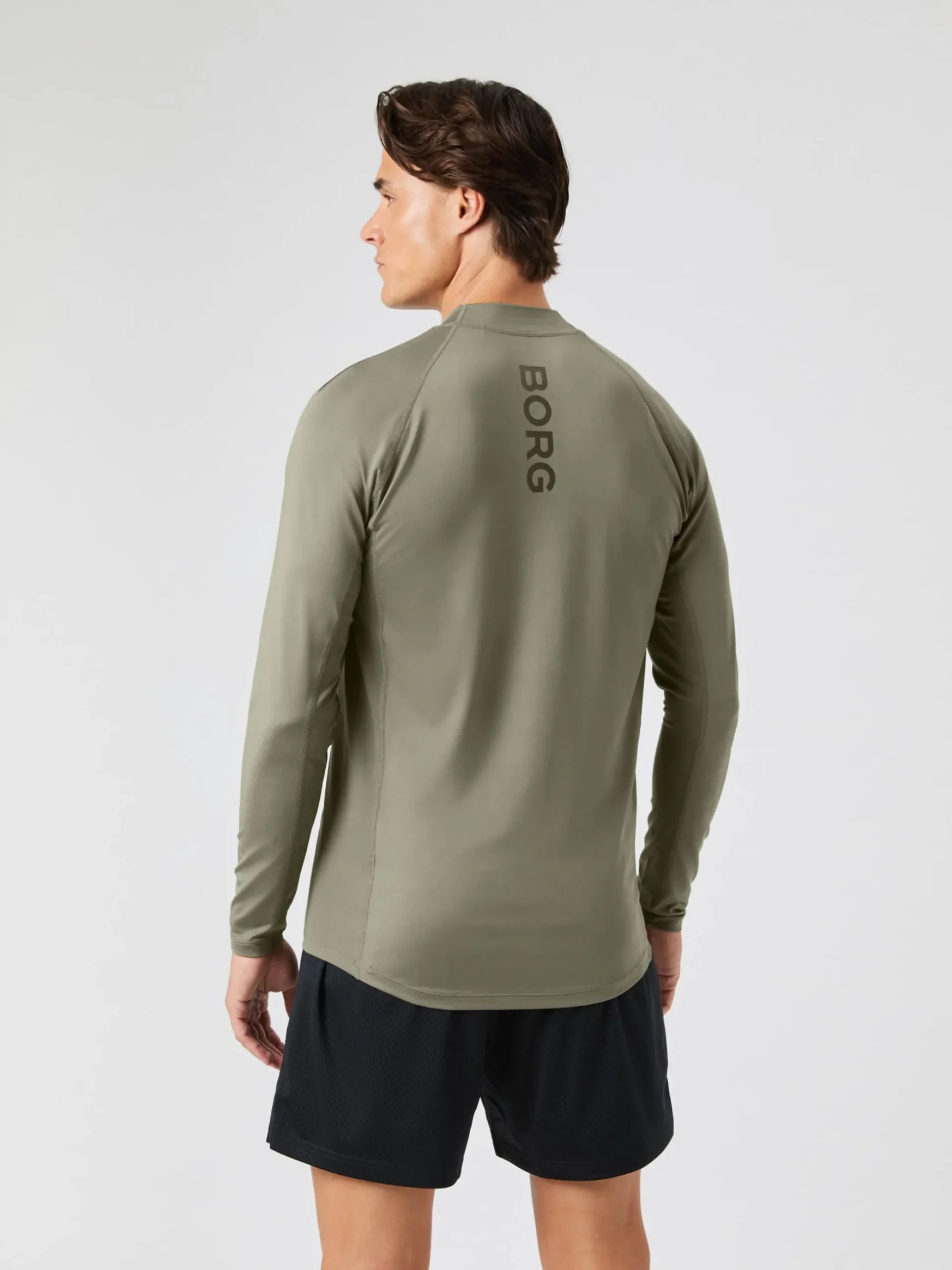 Borg Mock Neck Ls T-Shirt