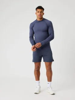 Borg Mock Neck Ls T-Shirt