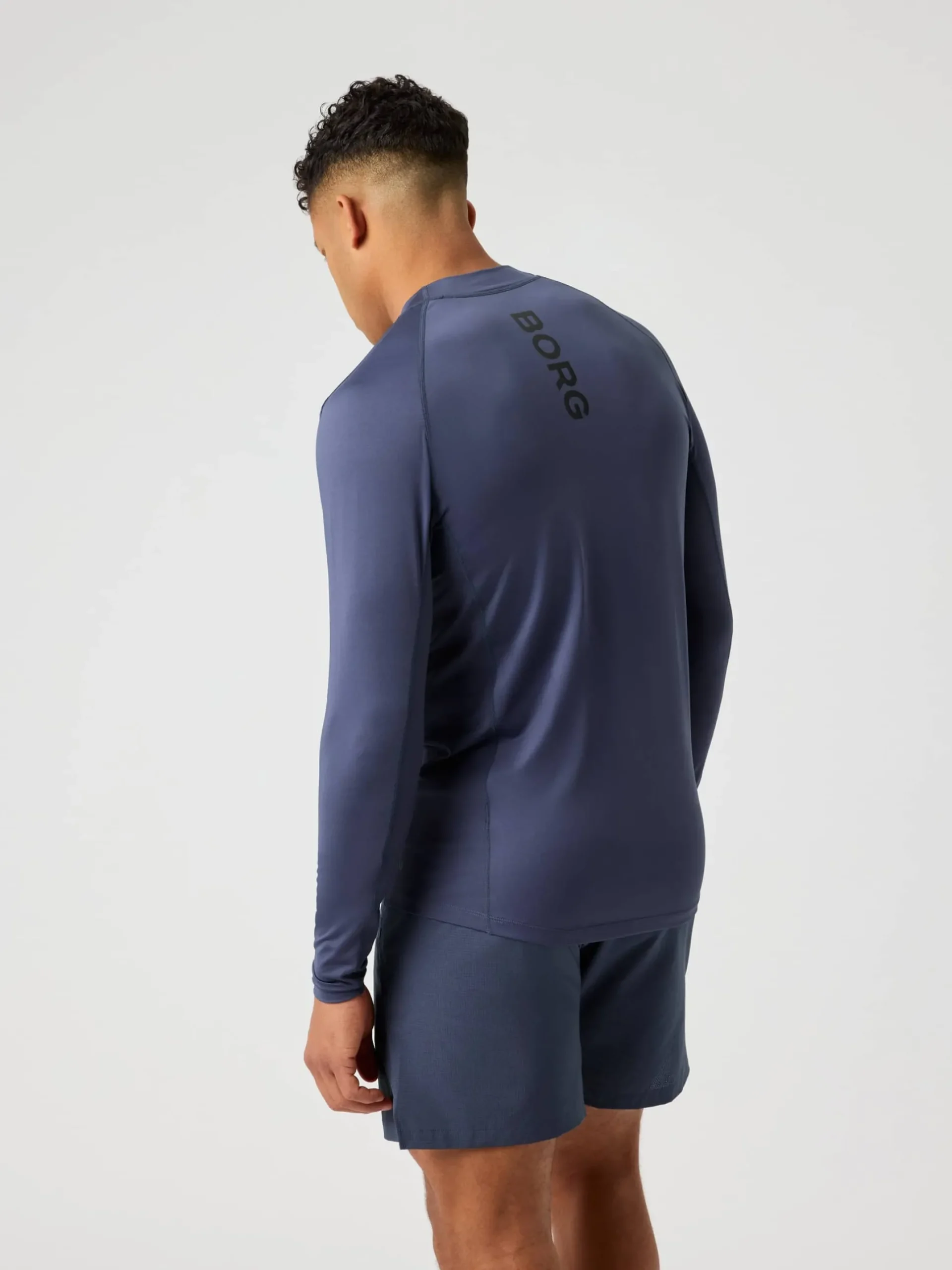 Borg Mock Neck Ls T-Shirt