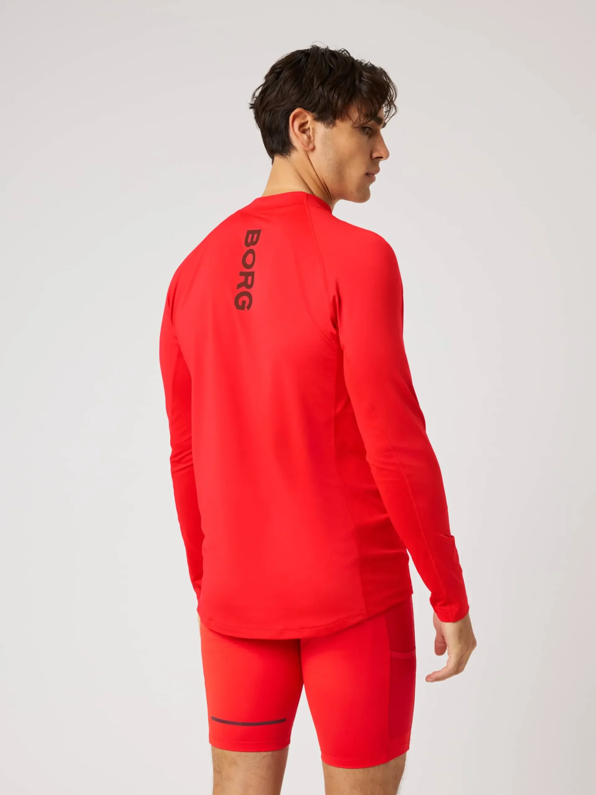 Borg Mock Neck Ls T-Shirt