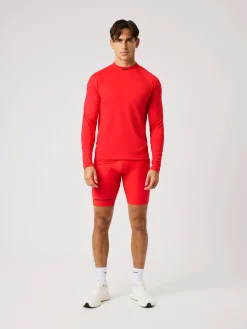 Borg Mock Neck Ls T-Shirt