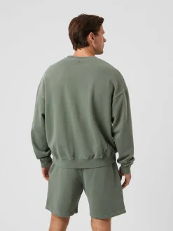 Borg Oversized Washed Sweatshirt
