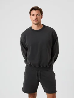 Borg Oversized Washed Sweatshirt