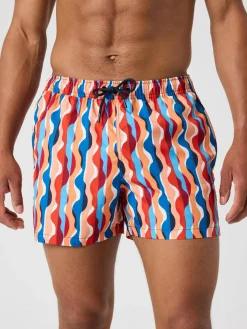 Borg Print Swim Shorts