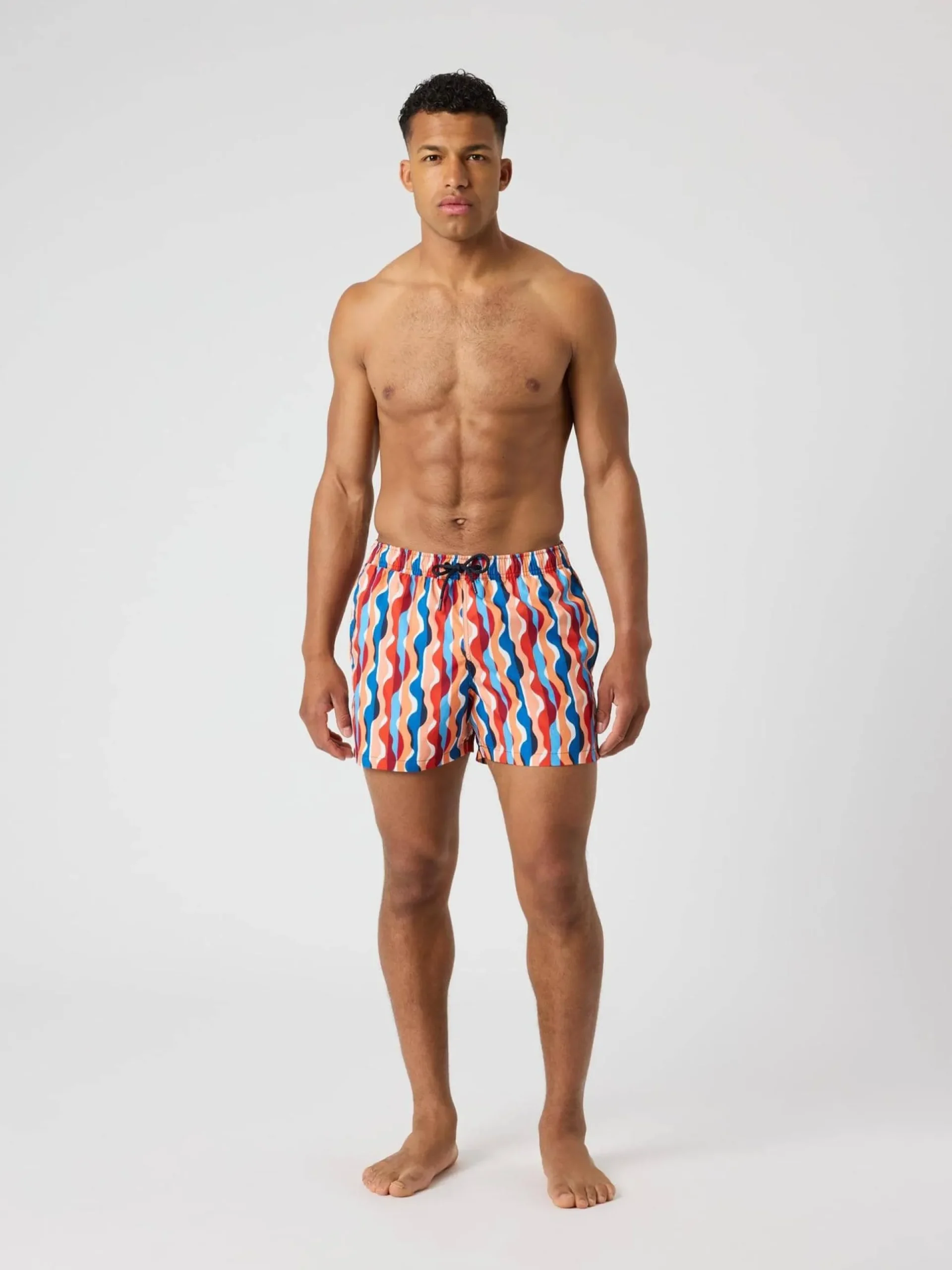 Borg Print Swim Shorts