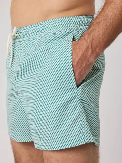 Borg Print Swim Shorts