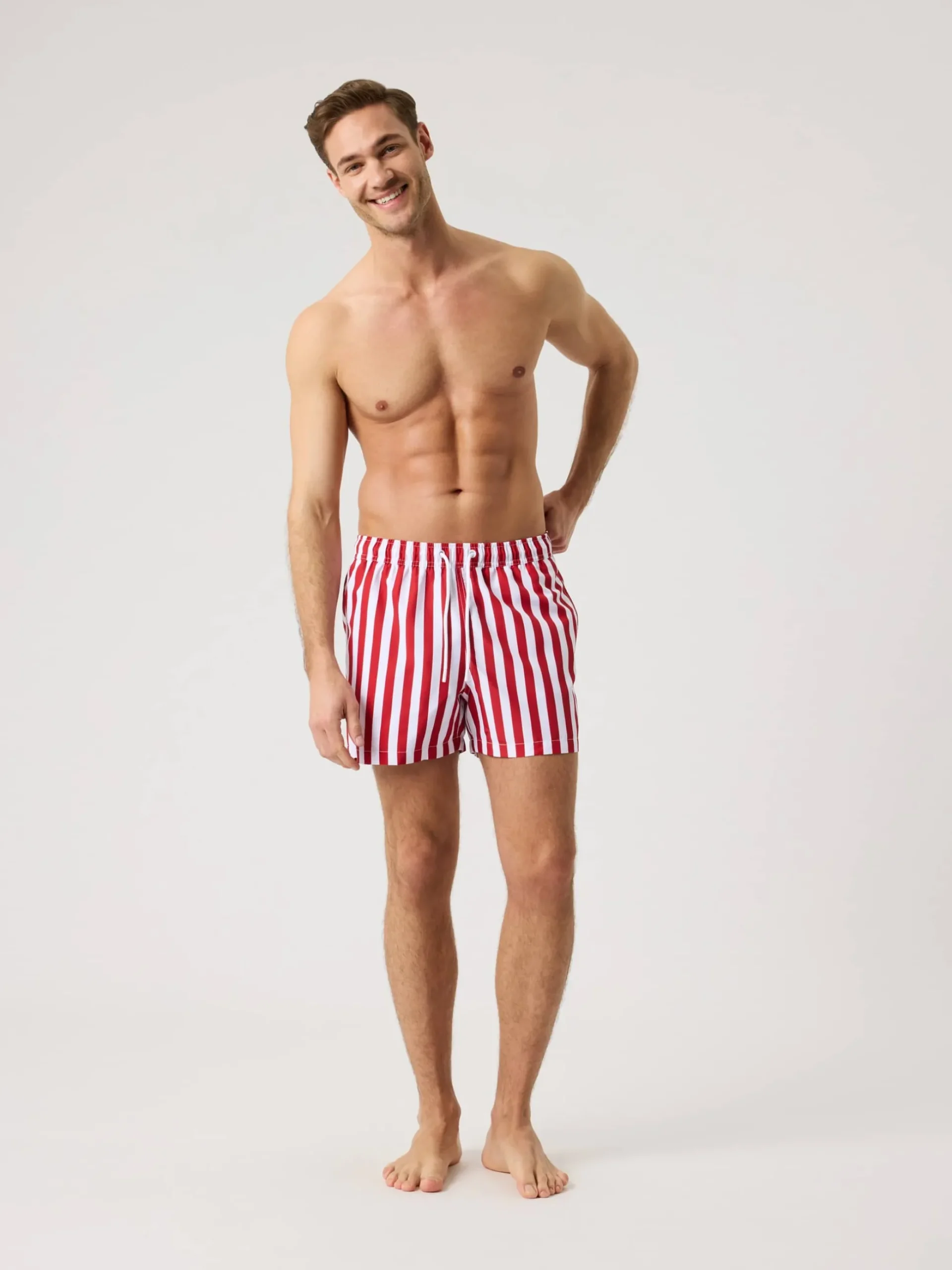 Borg Print Swim Shorts