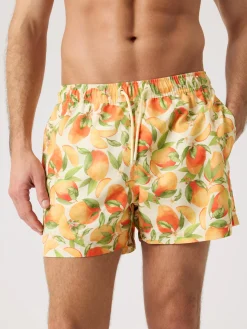 Borg Print Swim Shorts