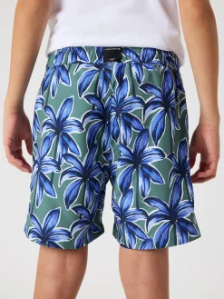 Borg Print Swim Shorts
