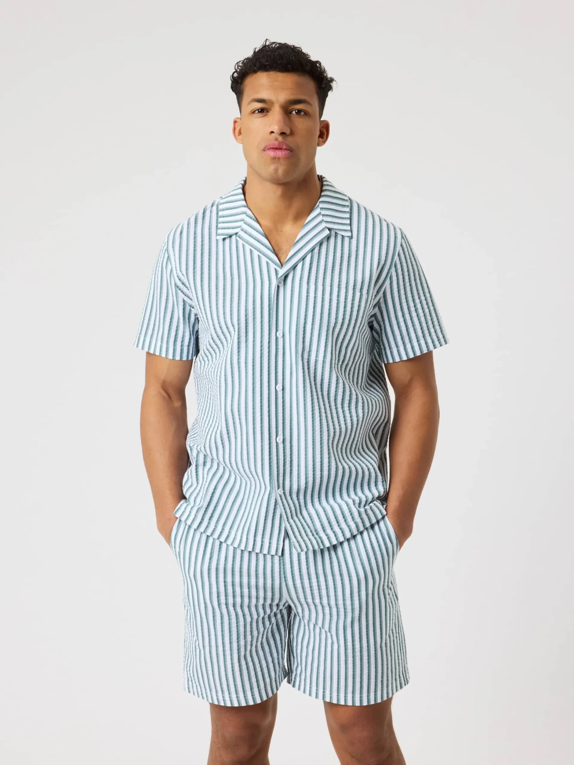 Borg Seersucker Resort Shirt