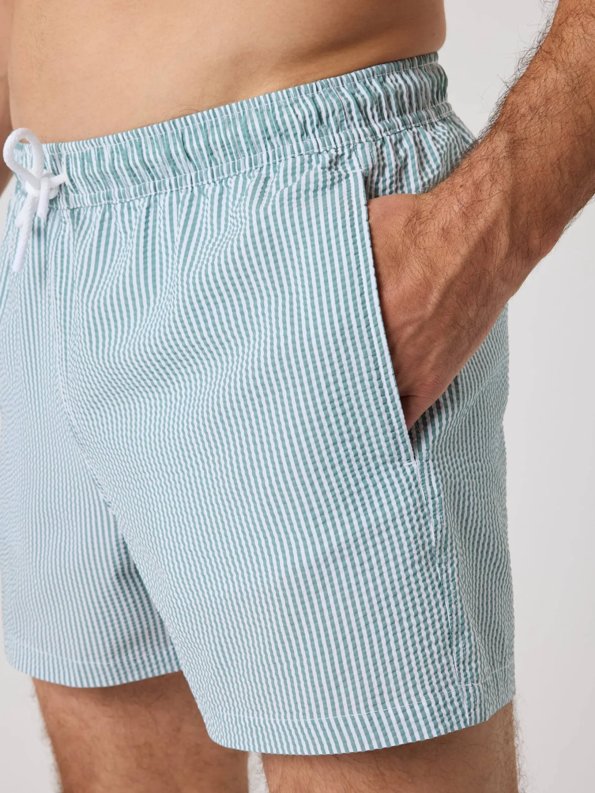 Borg Seersucker Swim Shorts