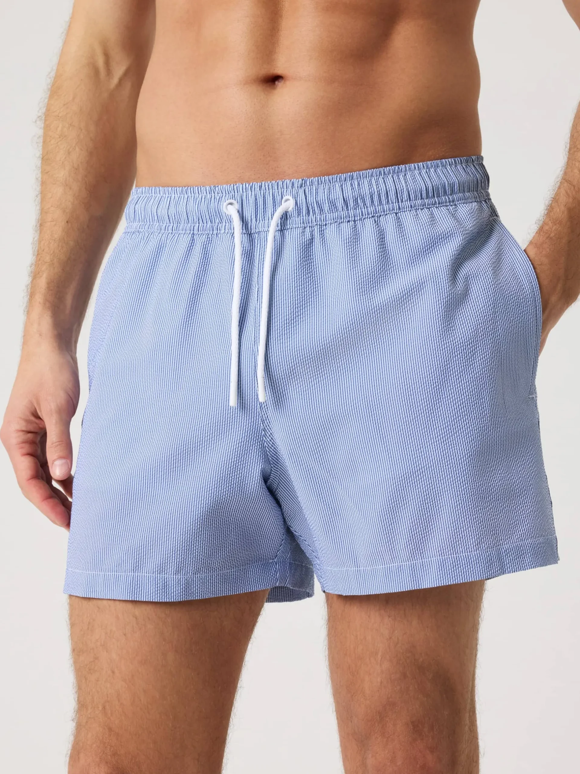 Borg Seersucker Swim Shorts