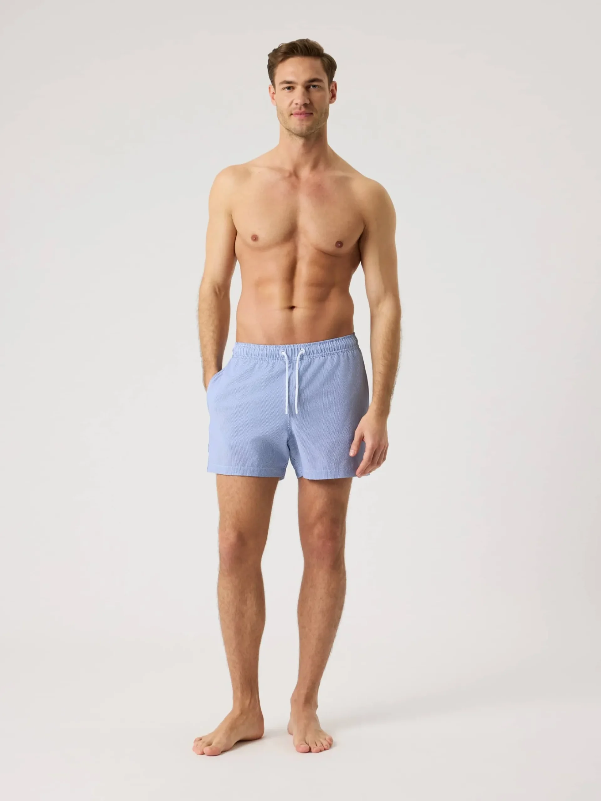Borg Seersucker Swim Shorts