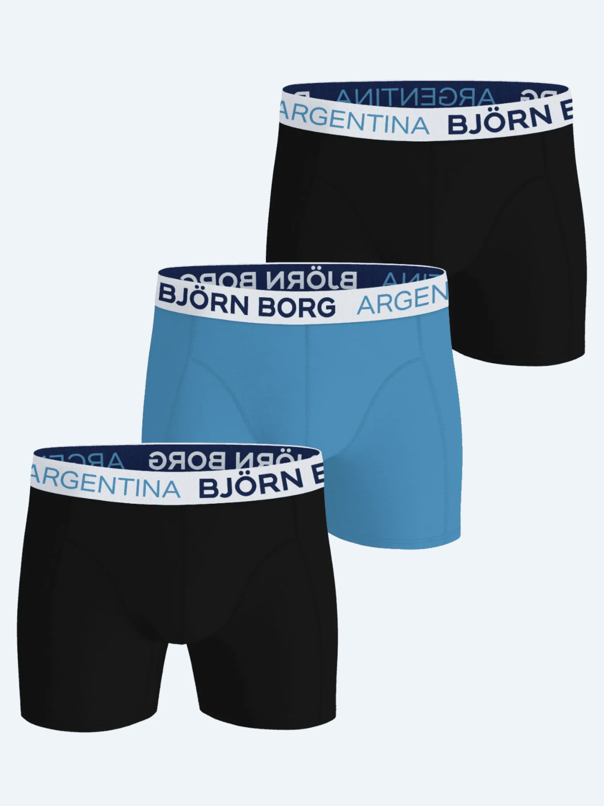Cotton Stretch Boxers Argentina 3-pack