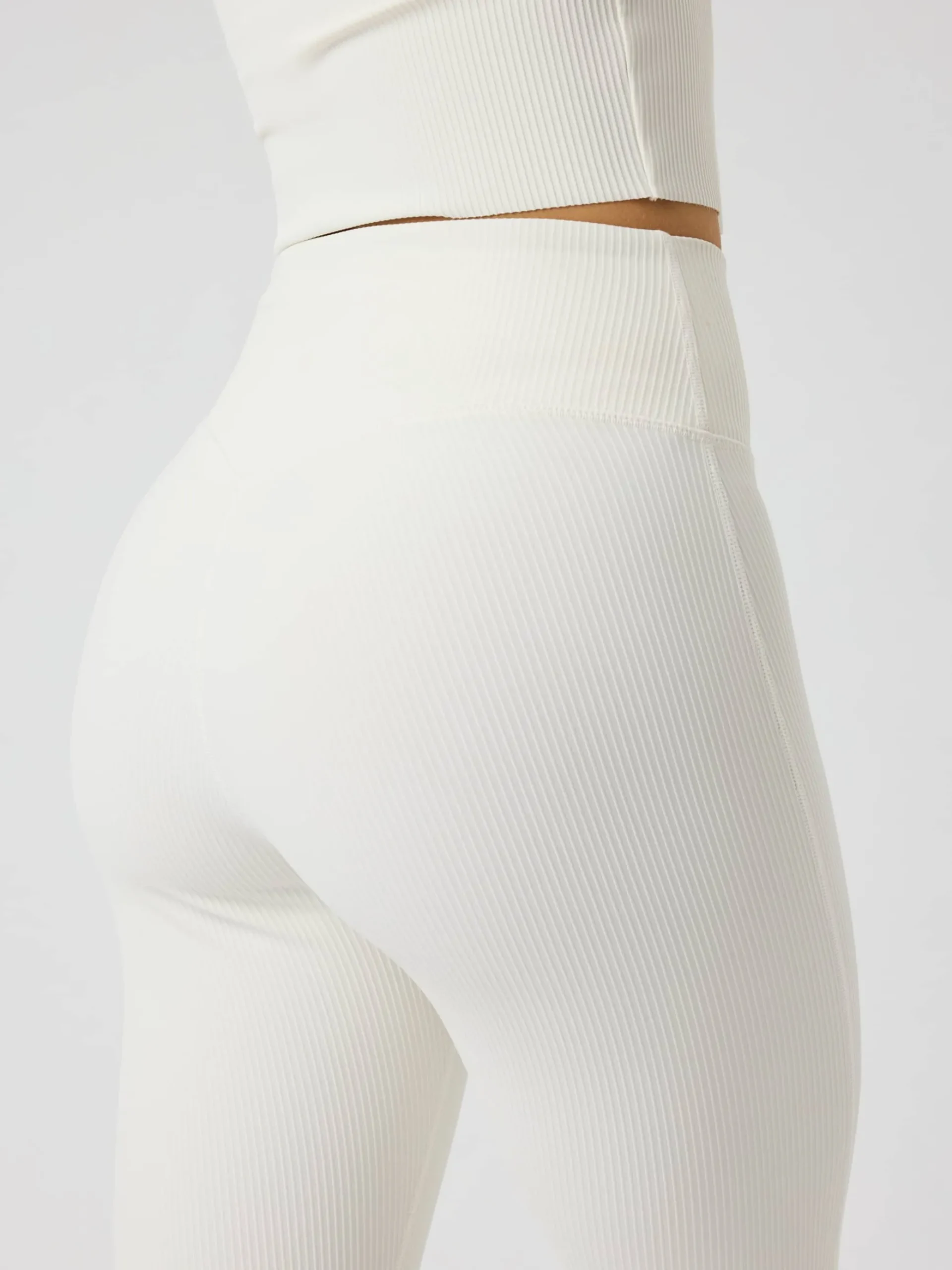 Studio Ribbed Flare Tights Regular
