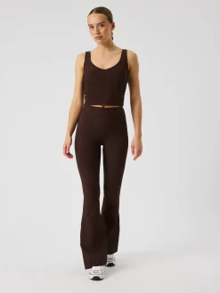 Studio Ribbed Flare Tights Regular