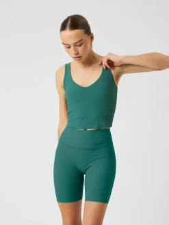 Studio Ribbed V-Neck Top