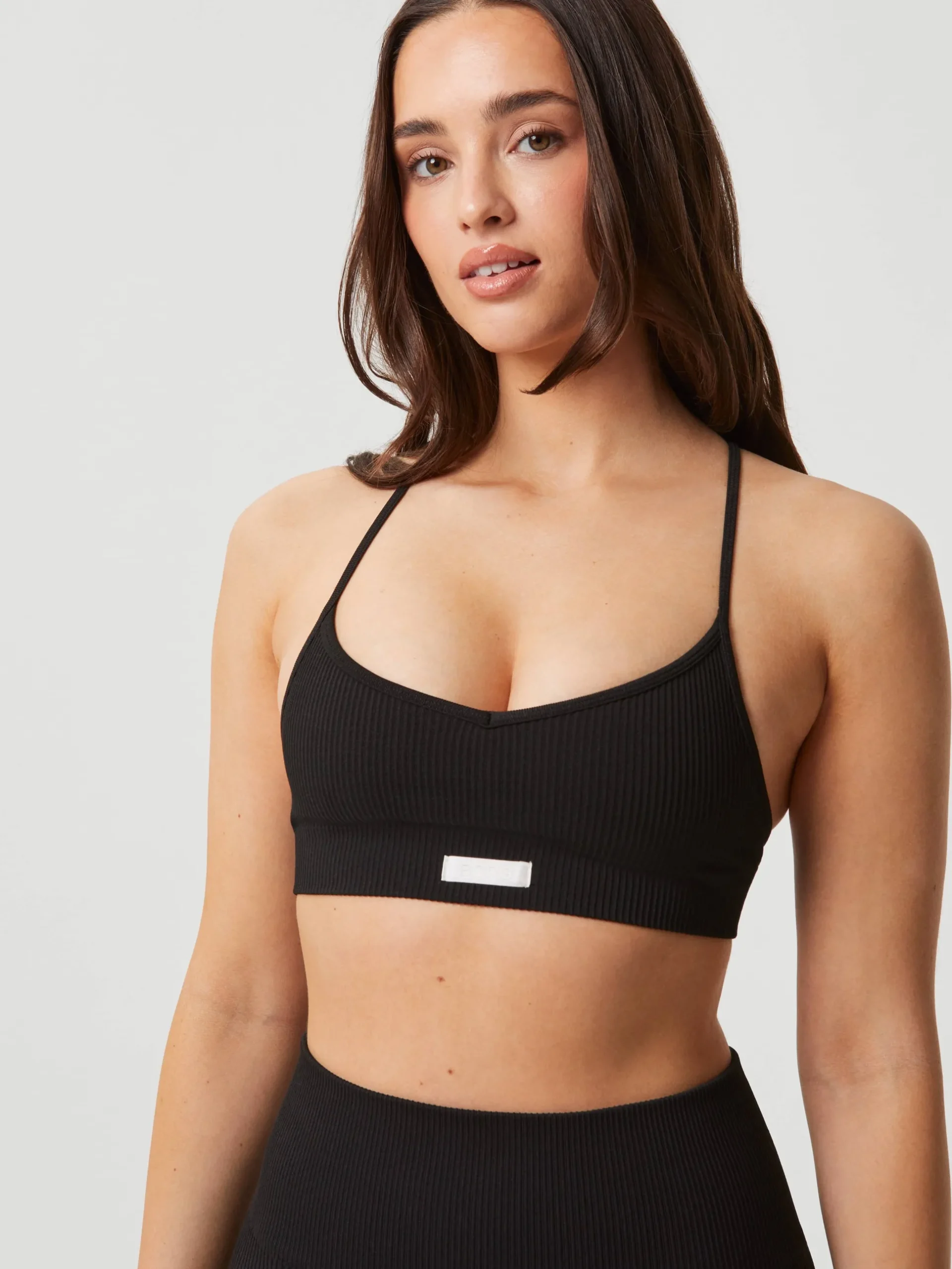 Studio Seamless Ribbed Strap Bra