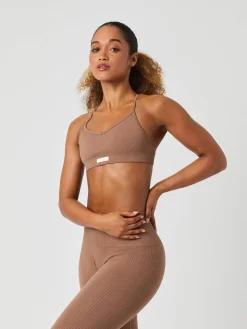 Studio Seamless Ribbed Strap Bra